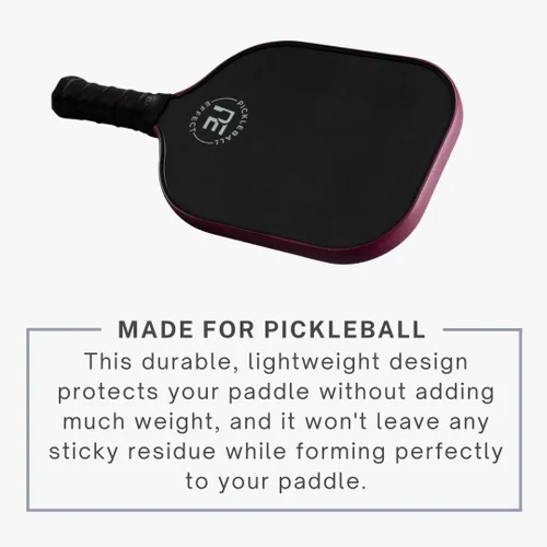Miniatura 3 de Cinta protectora de borde de paleta de pickleball Cinta de protección de borde de paleta de pepinillo de ajuste perfecto Sin arrugas Burgandy