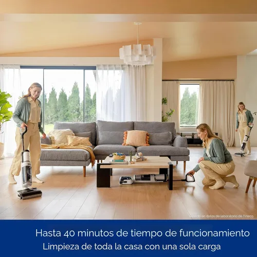 Miniatura 2 de Tineco Floor ONE Stretch S6 - Aspiradora inalámbrica en seco y húmedo, trapeador inteligente de 180°, 40 minutos de larga duración de 158 ℉ Flashdry