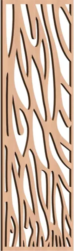 Miniatura 185 de 9 3/8"W x 24 3/8"H x 1/4"T Bristol Decorativos Paneles de Pared de Madera Calado, Cereza