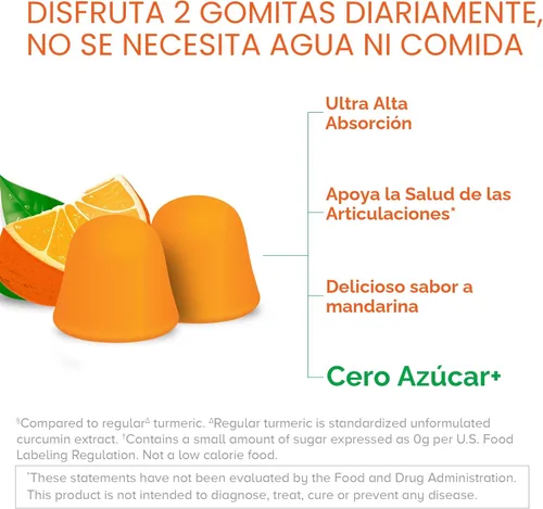 Miniatura 2 de Qunol Zero Sugar Turmeric Gummies