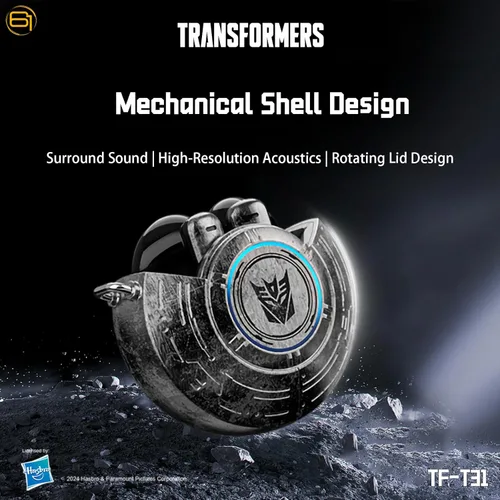 Miniatura 3 de Transformers Auriculares T31, auriculares inalámbricos Bluetooth para juegos con micrófono, auriculares de baja latencia en los oídos, cancelación