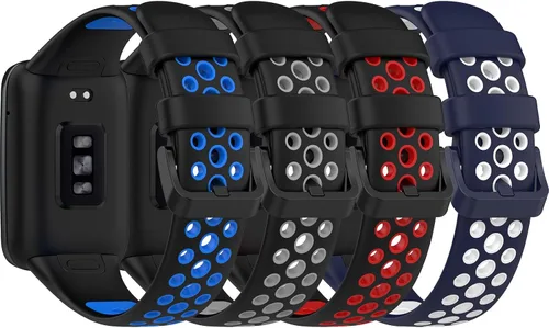 Correa deportiva compatible con Xiaomi mi Band 7 Pro Band Pulsera de silicona transpirable Agujeros de aire Correa de repuesto para Xiaomi Band 7