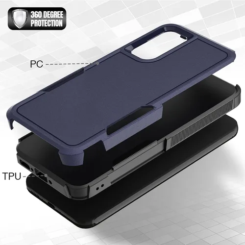 Miniatura 27 de Jeylly Compatible con Samsung Galaxy A22 5G Funda, Funda Samsung A22 5G con 2pcs protectores de pantalla de vidrio templado
