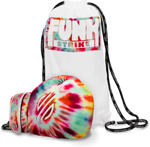 Miniatura 5 de Sanabul Guantes de boxeo Funk Strike Tie Dye con gel para hombres y mujeres, guantes de kickboxing y Muay Thai elegantes y protectores