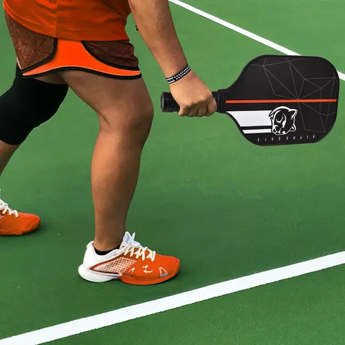 Miniatura 6 de Juego de 2 palas de pickleball de fibra de carbono con 2 paletas, funda de transporte, 4 bolas, juego de 2 paletas ligeras con 4 bolas, 1 bolsa