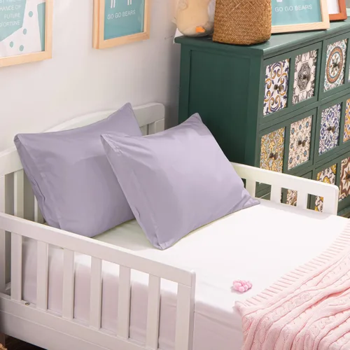 Miniatura 5 de NTBAY - Fundas de almohada de algodón egipcio para niños pequeños - Juego de 2 - Fundas de almohada de viaje - Fundas de 13x18 pulgadas de algodón