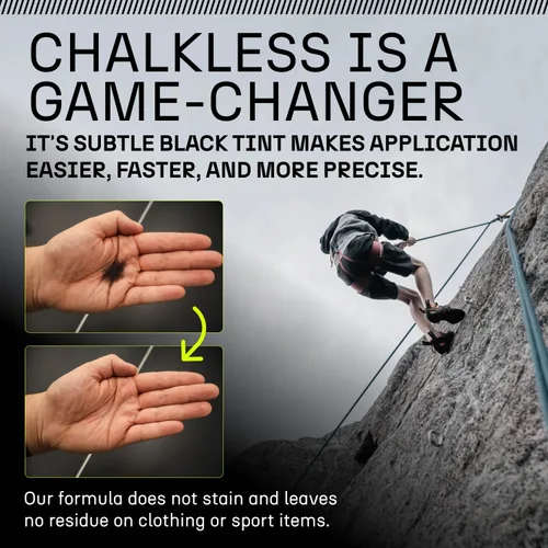 Miniatura 4 de Chalkless Black Grip Enhancer – Alternativa de tiza líquida prémium y tiza de mano menos desorden para bouldering, béisbol, tenis, fútbol, tiro