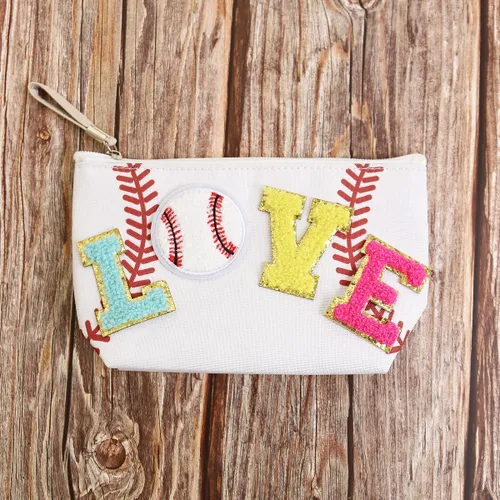 Miniatura 6 de Bolsa de maquillaje, organizador de viaje, neceser para mujer, pequeña funda de cosméticos para bolso, lindo embrague de almacenamiento de tela