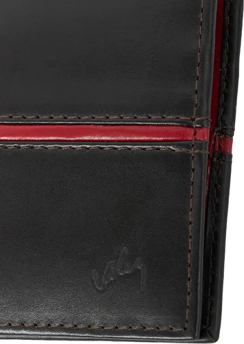 Miniatura 5 de VELEZ Carteras de cuero genuino para hombre NEGRO MATE Casual