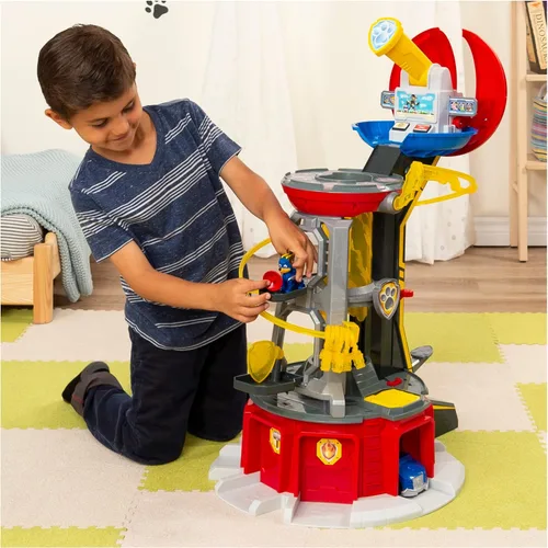 Miniatura 9 de Paw Patrol, Mighty Pups Super Paws Lookout Tower Playset con luces y sonidos, juguete para edades de 3 años en adelante