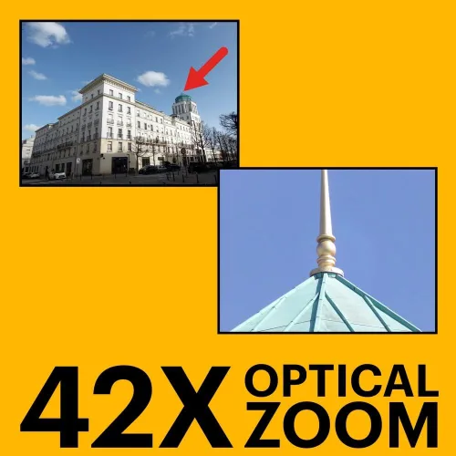 Miniatura 3 de KODAK PIXPRO AZ425-WH Cámara digital de 20MP con zoom óptico de 42X, lente gran angular de 24mm, video Full HD 1080P, estabilización de imagen Blanco