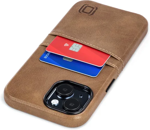 Miniatura 28 de Dockem Funda para tarjetas para iPhone 15 con placa de metal integrada para montaje magnético y 2 bolsillos para tarjetas: Cartera Luxe M2, piel