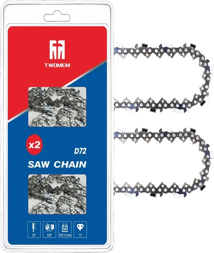 Miniatura 8 de TWOMEM - Cadenas de repuesto de 4 pulgadas para disco de cadena de tallado de madera, 22 dientes, compatible con amoladoras angulares de 4 pulgadas