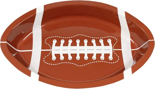 Miniatura 6 de Anapoliz Bandejas de servir de fútbol 10 bandejas de plástico para aperitivos de fútbol Juego de fútbol Plato para servir fiesta de portón