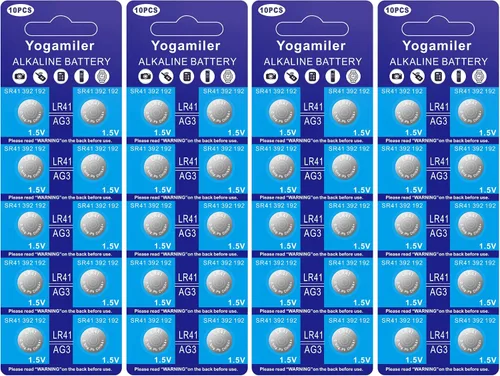 Miniatura 2 de Paquete de 40 pilas de botón LR41 AG3 392 192 SR41 384 736 L736F de 1,5 V