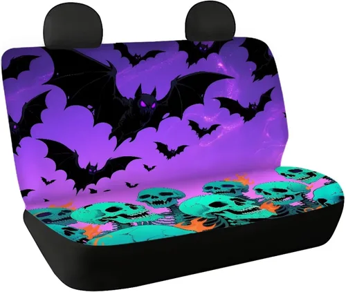 Miniatura 46 de AFPANQZ Funda protectora para asiento trasero de automóvil, con bandera patriótica estadounidense, solo para asiento trasero de automóvil, camión