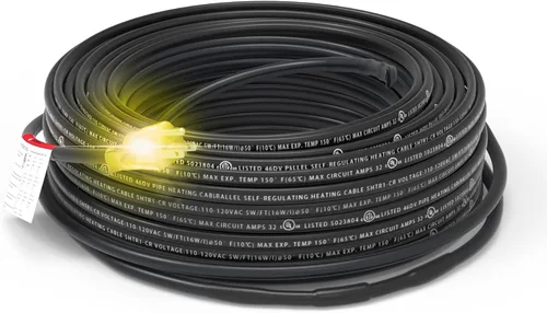 HEATIT PLSR1 18 pies 120 V Cable de calefacción autorregulable de grado industrial y comercial, diseño de uso a largo plazo, resistente, húmedo o 18
