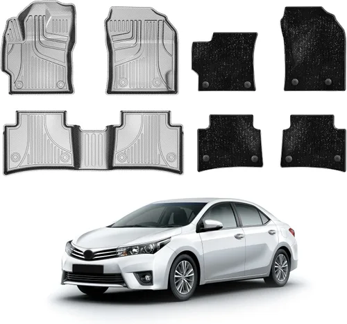 Miniatura 11 de IKABEVEM Alfombrillas compatibles con Toyota Camry 2018-2024 (no compatibles con modelos híbridos o AWD) – Forros de suelo de TPE de 1ª y 2ª fila
