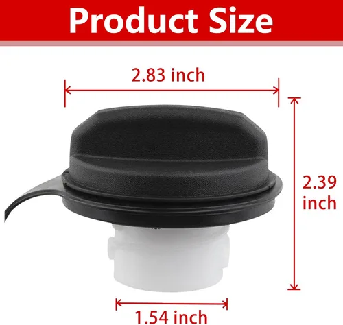 Miniatura 4 de Tapa de depósito de combustible para Ford F-250 Super Duty 2005-2016 Tapa de llenado del tanque de combustible para Ford Expedition 2005-2008