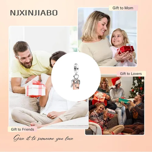 Miniatura 6 de Daily Beads fit Bracelets Necklace,925 Sterling Silver Pendant Beads,Christmas Halloween Birthday Valentine's Day Gifts for Women Wife