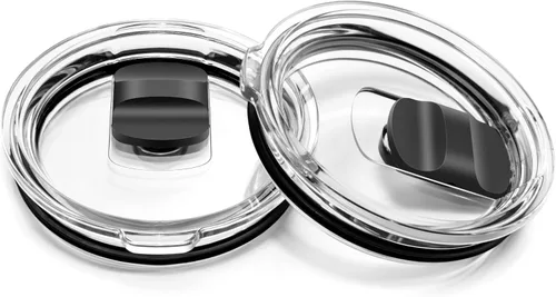 Miniatura 15 de 10 oz Wine Tumbler Lid Replacement, 2 Pack Magnetic Slider Cup Lids Compatible with YETI 6 oz Espresso Mug, 8 oz Stackable Cup, 10oz Tumbler and 10