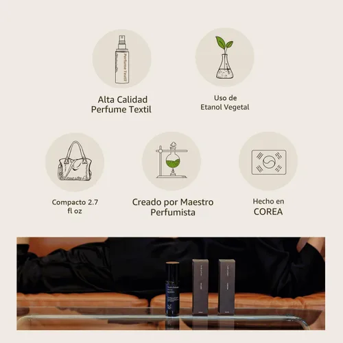 Miniatura 2 de Hetras Textile Perfume Madera de hotel – Lujoso aroma a bosque Spray de liberación de arrugas de fragancia sutil de larga duración Ambientador