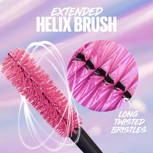 Miniatura 4 de Máscara de pestañas lavable The Falsies Surreal Extensions de Maybelline, máscara de volumen y alargamiento, maquillaje, negro más negro, 1 unidad