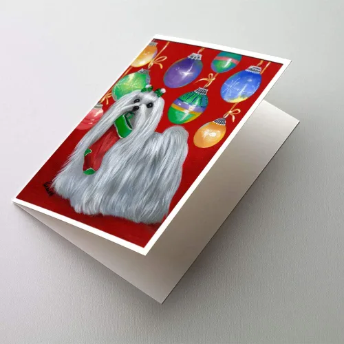 Miniatura 88 de Caroline's Treasures PPP3013GCA7P - Tarjetas de felicitación y sobres para mascotas de Basset Hound Teacher, paquete de 8 tarjetas en blanco