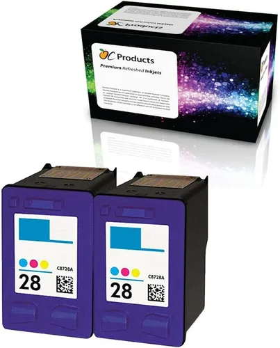 Cartucho de tinta rellenado de repuesto para HP 28 para impresoras Deskjet 3650 3845 PSC 1310 1315 2200 2171 Officejet 5608 (2 colores)