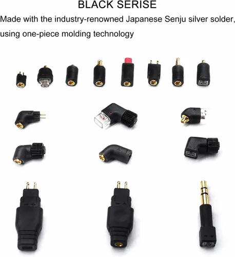 Miniatura 5 de okcsc MMCX Adaptador hembra para KZ AS10 TRN V80 ES4 ED16 ZS5 ZS6 ZSR ZST ZS10 Auricular Trabajo para MMCX Cable a Conectado con KZ Series 0.78/0.75