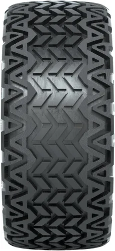 Miniatura 7 de GTW Combo de ruedas y neumáticos para carrito de golf de 12 pulgadas GTW Stellar negro mate/ruedas mecanizadas en neumáticos Predator todo terreno