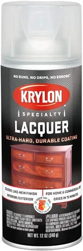 Krylon K07032 7032 Spray de laca, 12 onzas, lata de aerosol, cobertura de 20-25 pies cuadrados, brillo, -29 grados C, 7 Ph, 12 onzas (paquete de 1),