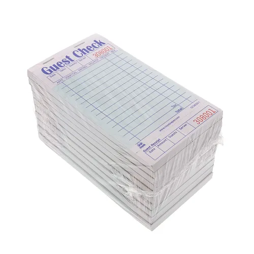 Miniatura 3 de AmerCare Royal Green - Libro de recibos de papel de cheques para invitados, libro de pedidos autocopiativo con 15 líneas, 1 parte reservada, paquete