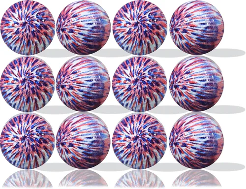 GBM - Pelotas de golf únicas de teñido anudado, color de impresión de 360°, para hombres y mujeres, perfectas para torneos, regalos, eventos y