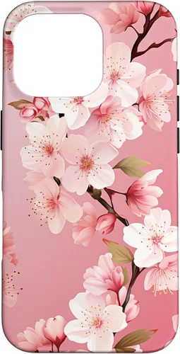 Miniatura 20 de Funda para iPhone 15 Pro Max Japón Pink Flower Sakura Florist Anime Cherry Blossom