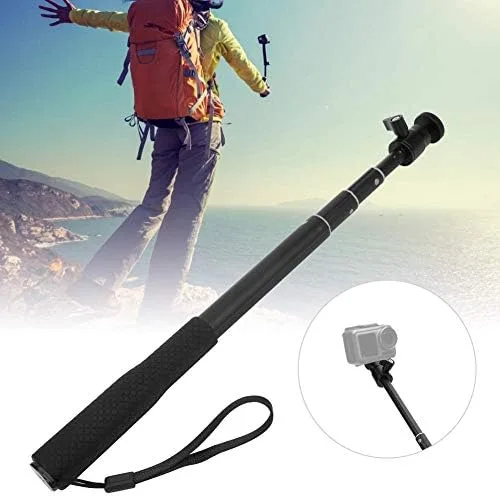 Miniatura 4 de 4 secciones portátil selfie stick telescópico y trípode soporte para selfie, bolígrafo selfie stick trípode para teléfono vlog grabación de video