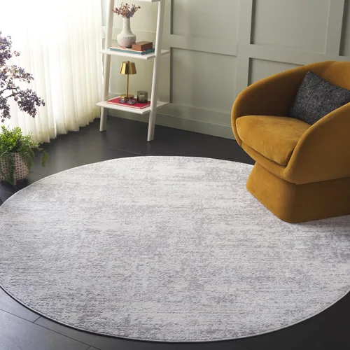 Miniatura 32 de SAFAVIEH Amelia Collection ALA700A - Alfombra decorativa de 2'2" x 4', diseño moderno abstracto, color marfil y azul, no desprende pelusa y de fácil