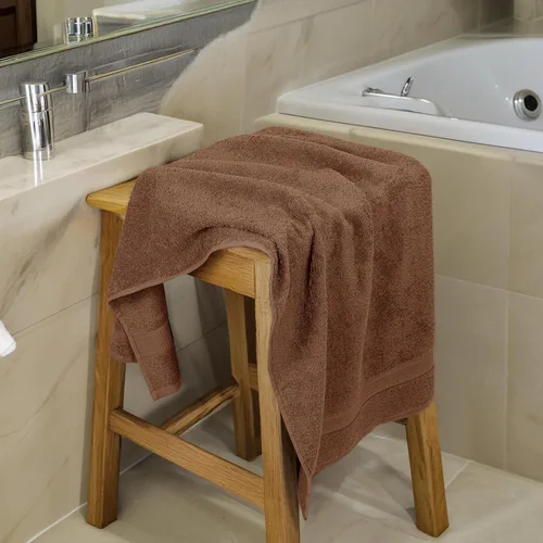 Miniatura 3 de Juego de 6 toallas de baño de tamaño mediano, 100% algodón rizo, 24" x 48", secado rápido, suaves y altamente absorbentes, toallas Acorn para baño
