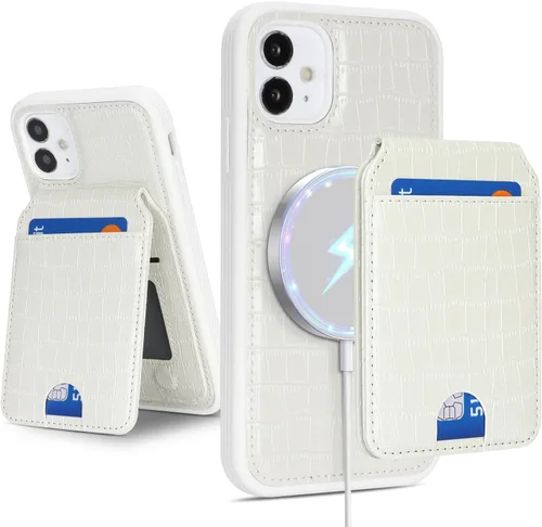 Miniatura 17 de Havaya Funda compatible con iPhone 11, cartera MagSafe con tarjetero - Funda magnética desmontable 2 en 1 - Ranuras para tarjetas de crédito