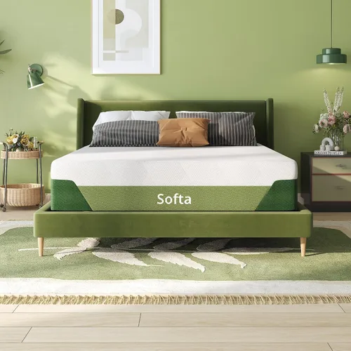 Miniatura 13 de Softa Colchón de espuma viscoelástica de gel refrescante completo de 10 pulgadas, viscosa de bambú, firmeza media, certificado Certi-PUR y Oeko-TEX