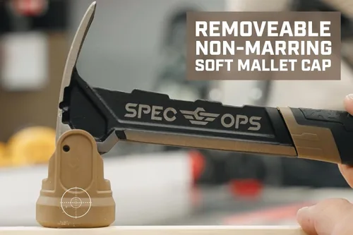 Miniatura 5 de Spec Ops Tools Martillo de Clavos, 16 Oz, Garra de Extracción, Cara Lisa, Agarre Absorbente de Impactos, 3% Donado a Veteranos