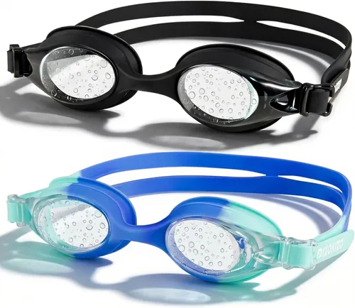 Miniatura 9 de 2 Pack Kids Swim Goggles for Toddlers 6-14(8-12), Anti-Fog UV Protection No Leak Swimming Glasses for Boys Girls Rosa y amarillo