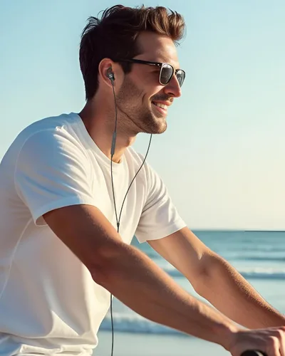 Miniatura 9 de Auriculares con cable para Apple Lightning con certificación MFi con puntas anticaída, magnéticos más grandes, auriculares con cable para iPhone 14