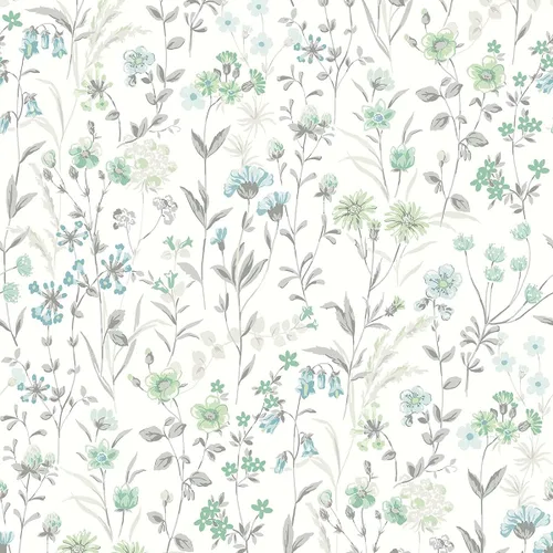 Miniatura 6 de NextWall Papel tapiz autoadhesivo de flores silvestres (multicolor)