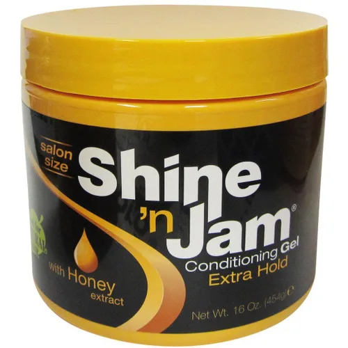 Shine N Jam Gel Acondicionador Extra Hold Tarro de 16 onzas (16.0 fl oz) (paquete de 3)