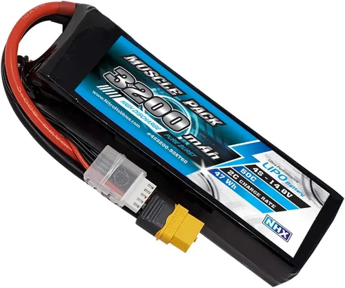 Miniatura 3 de NHX Muscle Pack 4S 14.8V 3200mAh 50C Lipo Batería con conector XT60