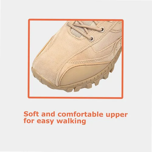 Miniatura 3 de Kervaky Botas tácticas militares para hombre, botas de trabajo, botas de desierto, botas duras, botas de senderismo, botas de combate, botas