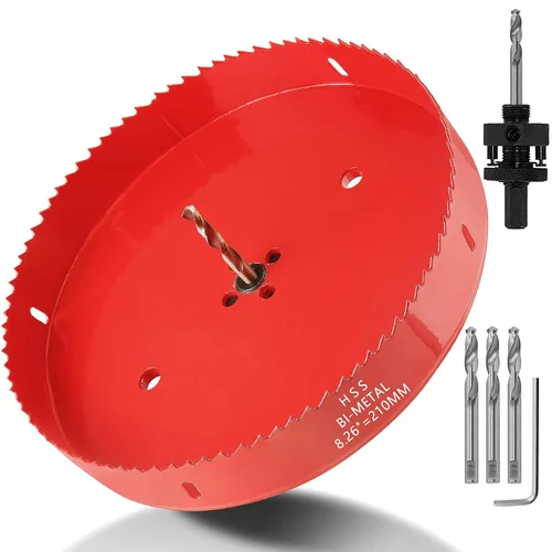 Miniatura 14 de Luomorgo Broca de sierra de agujero de 1.496 in/1 1/2 pulgadas, profundidad de corte HSS de 1 1/4 pulgadas, cortador de agujeros bimetálicos