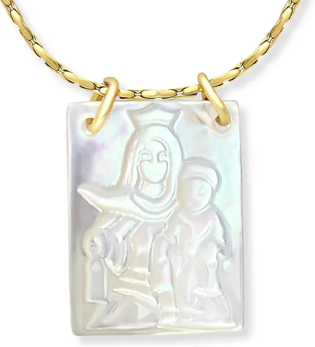 Miniatura 17 de Collar con Escapulario Católico - Escapulario de la Virgen del Carmen - Colgante de la Virgen María - Joyería de Escapularios Católicos