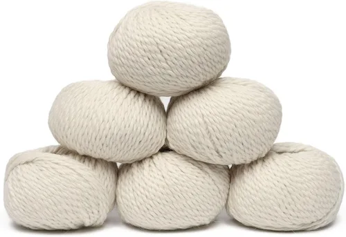 Miniatura 12 de Juego de 3 madejas 100% de lana de alpaca bebé, peso voluminoso, fabricadas en Perú, celestial suave y perfecto para tejer y tejer a ganchillo